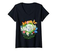 Womens Magnified VBS Smallest Insects Adventure Christian Religious V-Neck T-Shirt