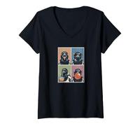 Women's Magpies Funny Magpie V-Neck T-Shirt