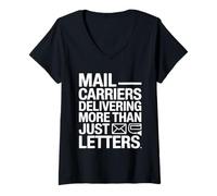Womens Mail Carriers Delivering More Than Just Letters V-Neck T-Shirt