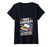 Womens Mail Carriers Delivering More Than Just Letters V-Neck T-Shirt