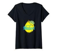 Womens Maiori Costa d'Amalfi Lemon Italy Vintage Amalfi Coast V-Neck T-Shirt