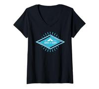 Women's Make A Camp! Adventure Banner for Camping Enthusiasts V-Neck T-Shirt