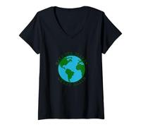 Women's Make Our Planet Great Again - Save The Earth, Peace, Animals V-Neck T-Shirt