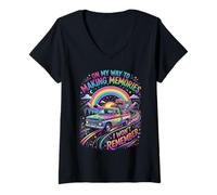 Women's Making Memories I Wont Remember Road Tour Truck V-Neck T-Shirt