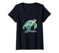 Womens Maldives V-Neck T-Shirt