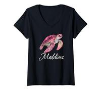 Womens Maldives V-Neck T-Shirt