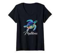 Womens Maldives V-Neck T-Shirt