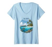 Women's Maldives V-Neck T-Shirt