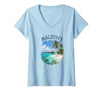 Women's Maldives V-Neck T-Shirt