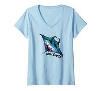 Womens Maldives V-Neck T-Shirt