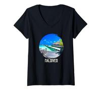 Women's Maldives V-Neck T-Shirt
