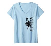 Womens Malinois - Belgian Shepherd Dog V-Neck T-Shirt