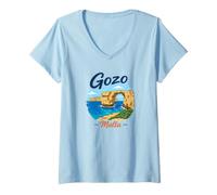 Women's Malta Gozo V-Neck T-Shirt