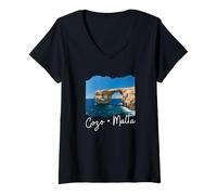 Women's Malta Gozo V-Neck T-Shirt