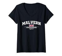 Women's Malvern England V-Neck T-Shirt