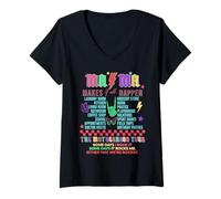 Womens Mama Makes It All Happen The Mother Tour Epic Mother Day V-Neck T-Shirt