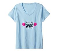 Womens Mama Mia Mama Needs A Glass Of Wine - Mama Needs Wine Mom V-Neck T-Shirt