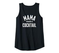 Womens Mama Needs A Cocktail Funny Mom Drinking Humor Tank Top