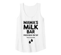 Womens Mamas Milk Bar Funny Breast Feeding Tank Top