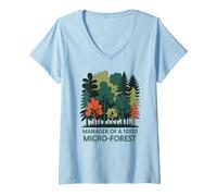 Women's Manager of a 10x10 Micro-Forest Urban Rewilding V-Neck T-Shirt