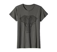 Womens Mandala Yoga Meditation Graphic Elephant Sacred Geometry T-Shirt
