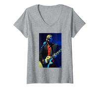 Womens Manic Street Preachers James Dean Bradfield Cardiff Arena V-Neck T-Shirt
