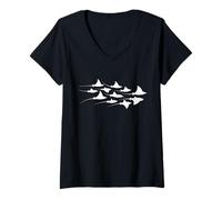 Women's Manta Ray Devil Ray Flying Rays Stingray Manta Ray Diver V-Neck T-Shirt