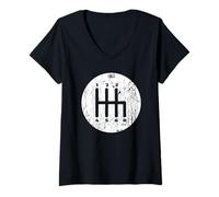 Women's Manual Transmission Stick Shift Gear Classically Trained V-Neck T-Shirt