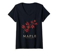 Women's Maple Whisperer Japanese Maple Tree Gardener V-Neck T-Shirt