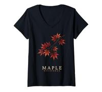 Women's Maple Whisperer Japanese Maple Tree Gardener V-Neck T-Shirt