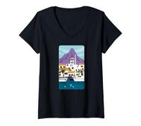 Womens Marbella Marina V-Neck T-Shirt