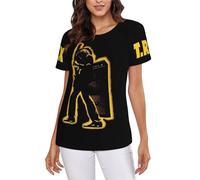 Women's Marc *Bolan-Rock Group Rex Multi-Sided Printing T-Shirts Soft Crewneck Shirt for Women Summer Minimalist & Versatile Multicoloured S