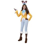 Women's March Hare Costume Whimsical Wonderland Tea Party Outfit with Accessories