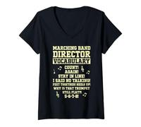 Womens Marching Band Director V-Neck T-Shirt