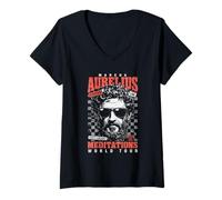 Womens Marcus Aurelius Stoic Philosoper Quote Motivational Stoicism V-Neck T-Shirt