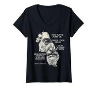 Women's Marcus Aurelius Stoic Philosophy Novel Philosopher Quote V-Neck T-Shirt