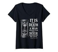 Women's Marcus Aurelius Wisdom Quote Stoic Philosophy Stoicism V-Neck T-Shirt