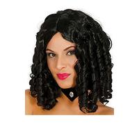 Womens Marie Antoinette Black Ringlet Curly Wig