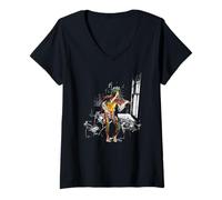 Womens Marillion Tear of a Jester Script V-Neck T-Shirt