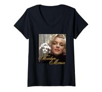 Womens Marilyn Monroe 004 V-Neck T-Shirt