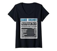 Womens Marine Biologist Facts Funny Critical Thinking Boost V-Neck T-Shirt