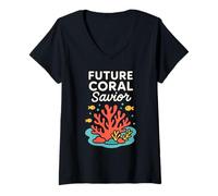 Womens Marine Biologist Oceanographer Deep Sea Nerd Science Pride V-Neck T-Shirt