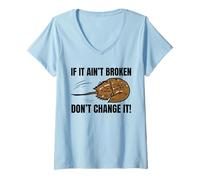 Womens Marine Biology and Horseshoe Crabs V-Neck T-Shirt