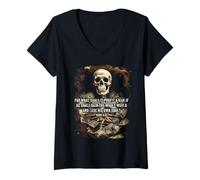 Womens Mark 8:36 What Shall if Profit - Eternity Verse Warning V-Neck T-Shirt