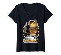 Women's Marketing Prayer for Higher Conversions V-Neck T-Shirt