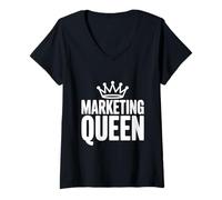 Women's Marketing Queen V-Neck T-Shirt