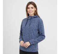 Women's Marl Fleece Hoodie, Navy 16