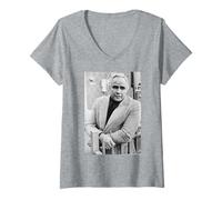 Womens Marlon Brando The Godfather Apocalypse Now Actor V-Neck T-Shirt
