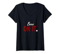 Womens Maroon Red Burgundy Been ON IT. Maroon Red Burgundy V-Neck T-Shirt