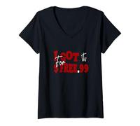 Womens Maroon Red Burgundy Color Got It for Free V-Neck T-Shirt